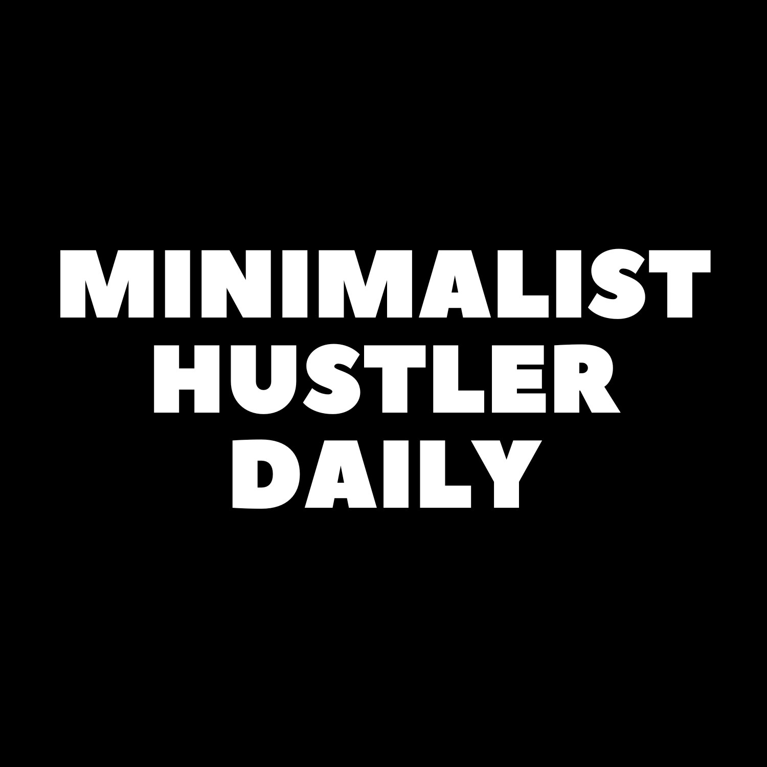 Minimalist Hustler Daily logo